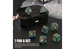 China Christmas Elements LED Rechargeable Game Dice Set Dragon And Dungeon supplier