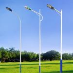 Q345 8m Height Galvanised Street Light Pole Solar Street Lamp Post for sale