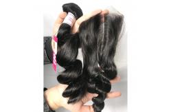 China Double Weft 100% Virgin Human Hair Extensions Loose Wave Hair Bundle supplier
