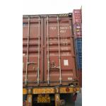 Red Steel 20 Foot Second Hand Steel Storage Containers Volume 33 Cbm for sale