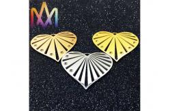 China 7.7g Fadeless Engravable Blank Heart Shape Pendant supplier