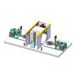 Customized Shuttle Rotomolding Machine 2000mm Max. Height 80-130KW Total Power for sale