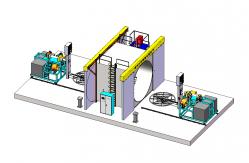 China PLC Shuttle Rotomolding Machine 1000KG Max. Weight 3000mm Max. Diameter supplier