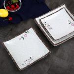 Rectangular Melamine Dinner Plates -20C 120C Temperature Tolerance for sale