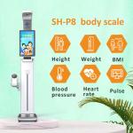 Ultrasound Blood Pressure Bmi Body Height And Weight Scale 24.0 Inch Large Lcd Display for sale