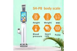 China 210 Cm Measure Height Weight LCD Scale 24inch Ultrasound Blood Pressure Rate Pulse supplier