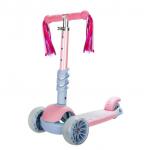 Kids Skate Kick Scooter With Cute Tassels Macaroon Color For Age 3-6 for sale
