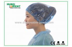 China PE Disposable Shower Caps / Transparent Polythene Bouffant Hair Nets supplier