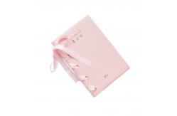 China Ribbon Book Spine Blank Journal Notebook , Lay Flat Feature Wide Ruled Journal supplier
