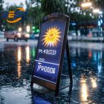 P2.5 Pixel Portable LED Signage All-Weather Metal Frame 4500Nits Brightness 10H Battery Life for sale