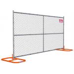 Hot Dip Galvanized Chain Link Temp Construction Fence for sale