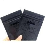 Resealable Black Mylar k Packaging Bag With Window CMYK / Pantone Printing