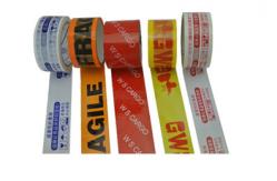 China Low Noise Printed Packaging Tape Pressure Sensitive High Adhesive supplier