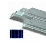 Silvery Anodized  Aluminum Solar Panel Frame Clear Satin Bronze 35*35mm for sale