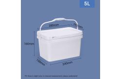 China 5L Rectangular Plastic Bucket With Sturdy Handles Leak-Proof supplier