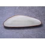 SGS 13 Triangle Rustic Stoneware Ceramic Dinner Plate