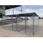 2x3M Outdoor Chain Link Dog Kennel Heavy Duty Enclosure Metal Cage for sale