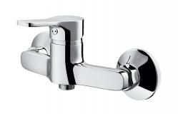 China High Gloss Mirror Chrome One Lever Shower Mixer Faucet Easy Cleaning supplier
