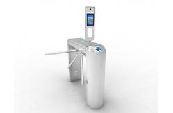 China Mechanical Drive Tripod Security Gates wire drawing AC220V With Card Reader supplier
