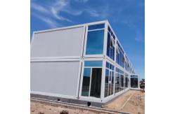 China Commercial Flat Pack Container House Rock Wool Sandwich Panel Pre Made Container Homes supplier