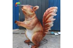 China ISO Fiberglass Sculpture Squirrel Illuminated Animals Customizable supplier