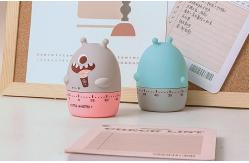 China Rotating ABS Cartoon Kitchen Timer 7*7*9cm environmentally friendly supplier