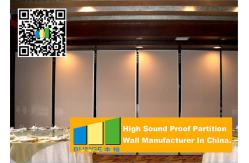 China Aluminum Frame Wooden Partition Soundproof Movable Partitions For Multifunction Room supplier