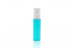 China Travel Packing Plastic Clear PET Spray Bottles With White Fine Mist Sprayer Pump supplier