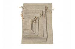 China Multipurpose Burlap Drawstring Bag , Antiwear Jute Bags For Coffee Beans supplier
