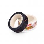 Black Slim Washi Paper Tape Water - Based Acrylic Adhesive Furniture Decoration for sale