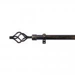 Custom Pipe Curtain Rods Finial Single Bracket For Indoor Decoration for sale