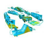 0.55mm PVC Tarpaulin Inflatable Obstacle Challenges / 5km Inflatable Run