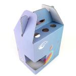 Corrugated Cardboard Window Packaging Box For 6 Pack Wine Bottle for sale
