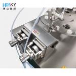 Double Head Capping Desktop Semi-Auto Small Bottle 2ml Filing And Cap Screwing Machine For Bio Reagent Packing for sale