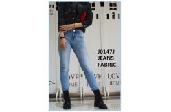 China 339gsm 2% High Stretch Denim Fabric With Slub Dark Blue  160cm Full Width supplier