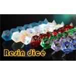 Multi -Color Resin material Dice Set#Rpg#Dnd#Coc Transparent for sale