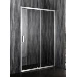 100X195CM Tempered Glass Sliding Shower Doors With Chromed Profile And Clear Glass for sale