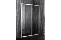 China 100X195CM Tempered Glass Sliding Shower Doors With Chromed Profile And Clear Glass supplier
