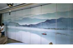China Hotel Acoustic Folding Partition Wall Divide Space Top Hanging System / Soundproof Room Dividers supplier