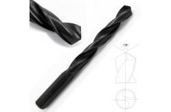 China DIN338 HSS Drill Bits Straight Shank Black Oxide 118 Degree Point supplier