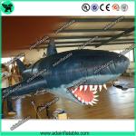 China 3m Inflatable Shark with Blower for Indoor Event Stage Decoration,Inflatable Shark Model manufacturer