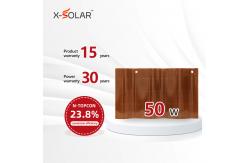 China 50 Watt Curved Solar Roof Tiles Photovoltaic Solar Module Tiles High Efficiency supplier