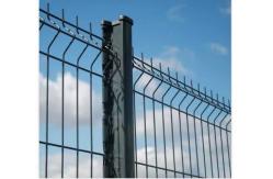 China Galvanized electrostatic spray or PVC dipped coating SHS  post welded mesh fence supplier