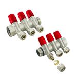 Customized Color Tools & Hardware Valves  Valves Ball Valves Brass Pex Manifold 1/2 Pex Tubing Brass Manifold Valve Underfloor Heating Brass Manifold Valve for sale
