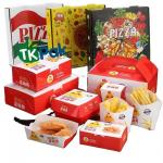 Custom Printed Recyclable Fast Food Box For Fried Chicken And French Fries Packaging Food Snack Burger Packaging Box for sale