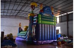 China Commercial Magic Circle Inflatable Dry Slide / Monkey Bounce House supplier