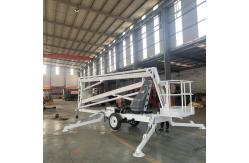 China Folding Arm Self Propelled Lifting Platform Electric Towable Boom Lift supplier