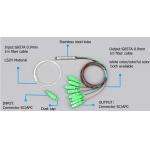 FTTH Fiber Optical PLC Splitter With 1*8 Sc/Apc Steel Tube Type for sale