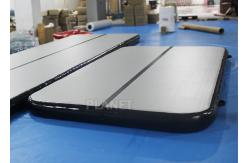 China Custom Inflatable Air Track Double Wall Fabric Material Black Sides supplier