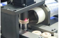 China Automatic CO2 Laser Marking Engraving Machine for Wood Bottle Cap Plug Stoppers supplier